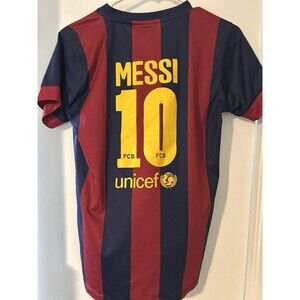 Barcelona Home Football Shirt Jersey 2014 2015 Nike Youth Large 14 Lionel Messi